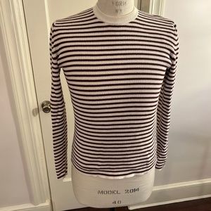 Men’s Gap Striped Ribbed Crew Neck Sweater - Size Small